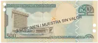 Dominikánská republika, 500 Pesos Oro 2003, P.172s2 - fotografie 2