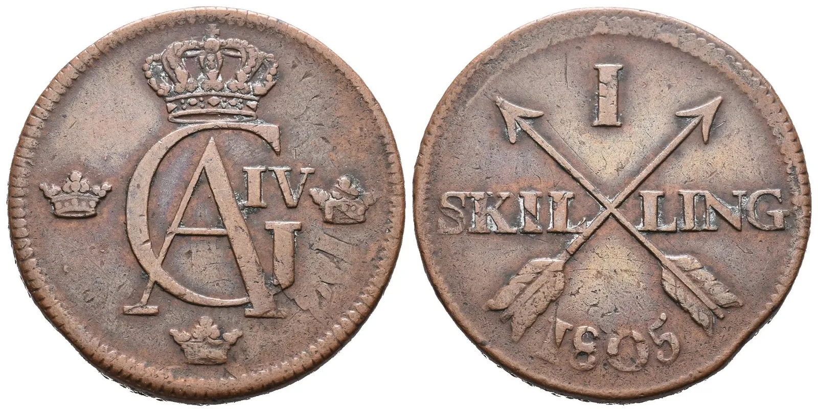 Švédsko, 1 Šilink 1805