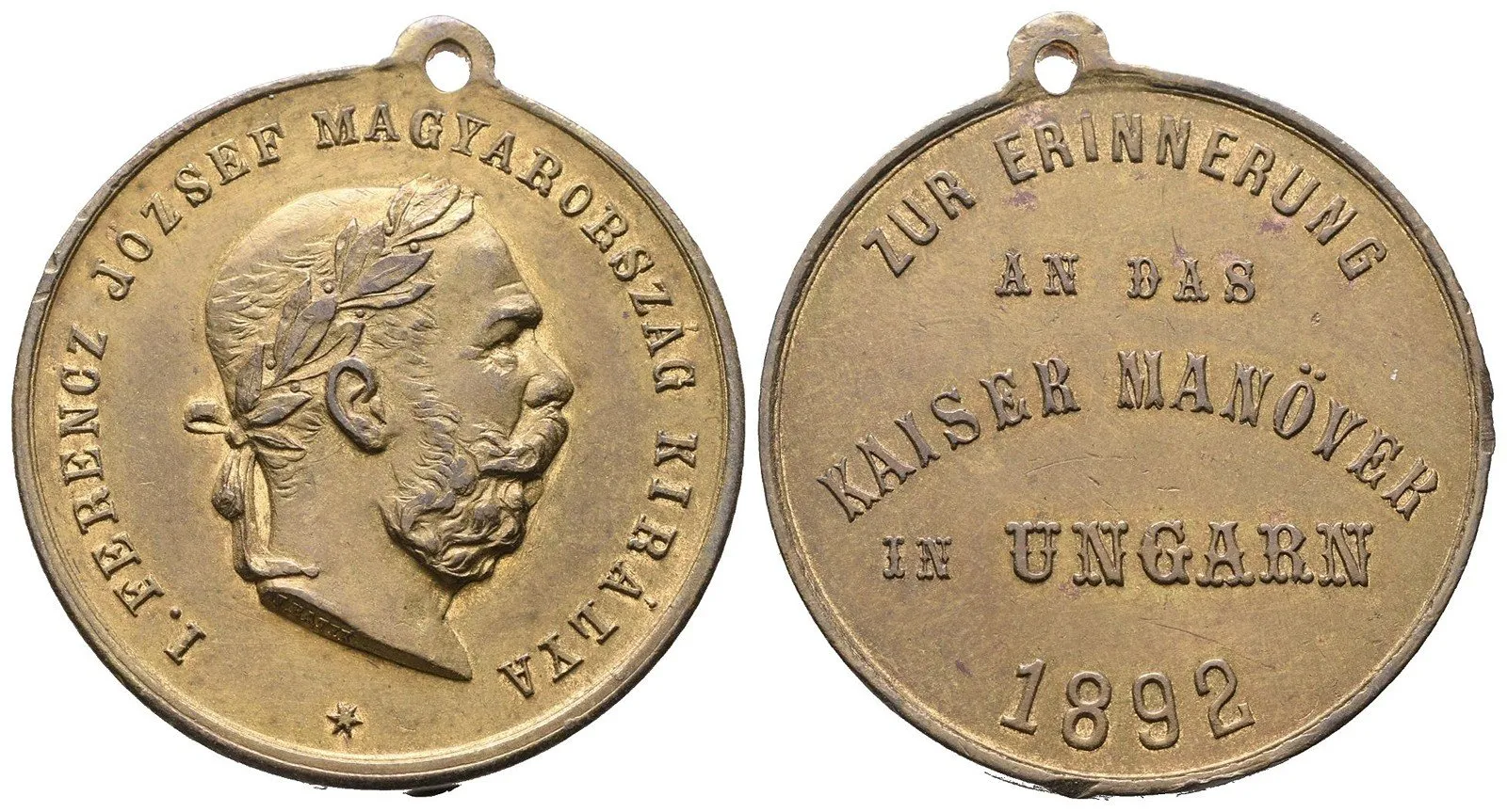 František Josef I., medaile vojenských manévrů — 1