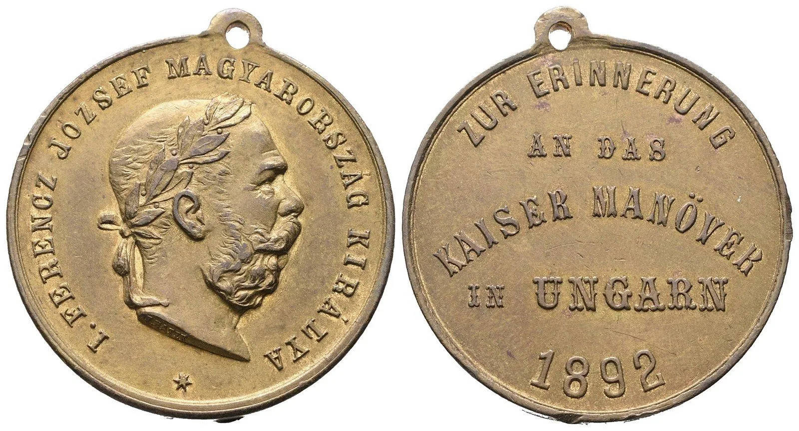 František Josef I., medaile vojenských manévrů — 1