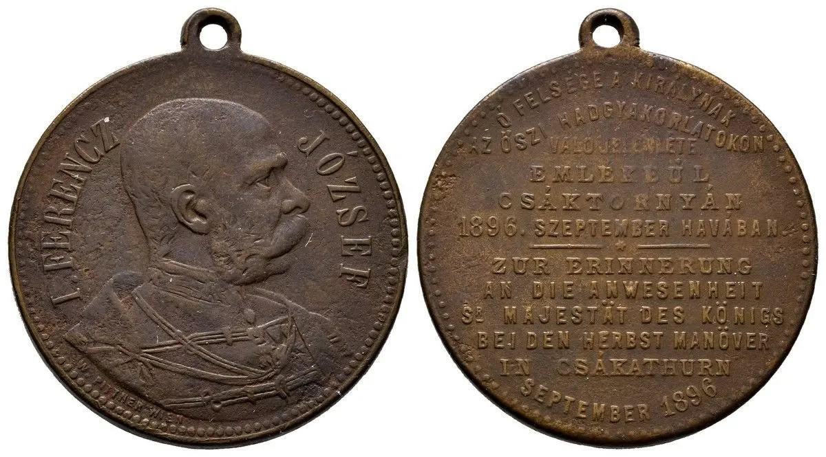 František Josef I., medaile vojenských manévrů — 1