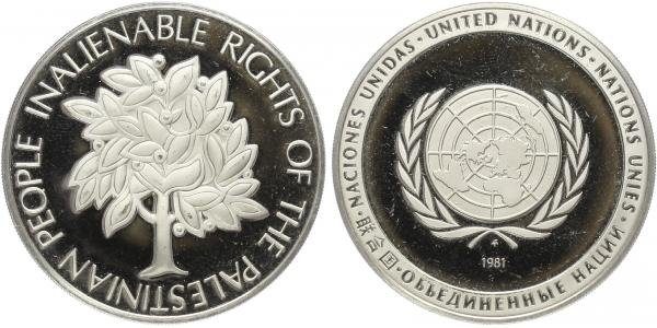 AR Medaile 1981 - OSN, Ag 0,925, 38 mm (19,74 g), PROOF