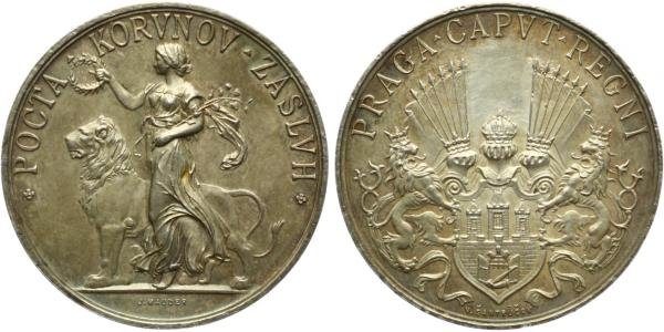 AR Medaile b.l. - Medaile města Prahy, na hrane nápis : Panu Františku Forejtovi maj.