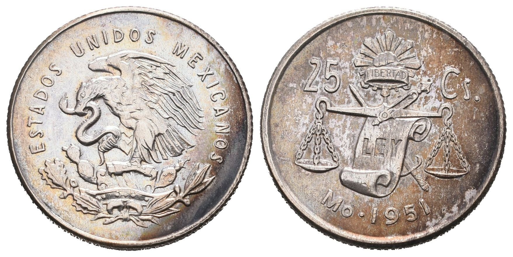 Mexiko, 25 Centavo 1951