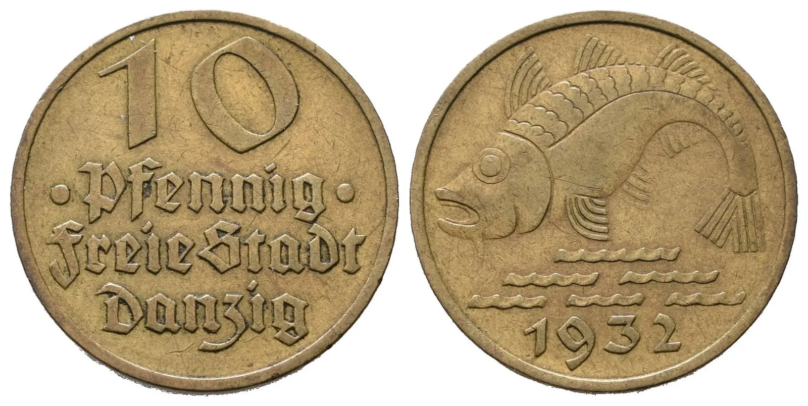 Danzig, 10 Pfennig 1932