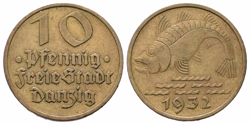 Danzig, 10 Pfennig 1932