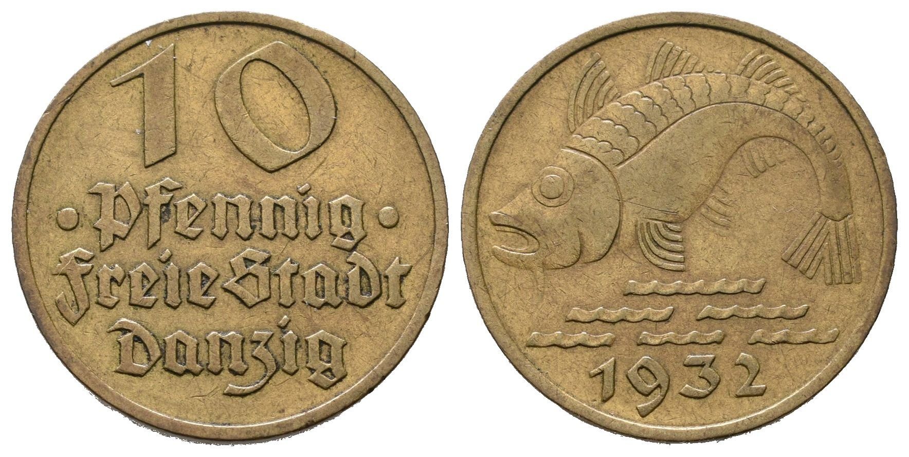 Danzig, 10 Pfennig 1932