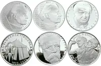 Soubor stříbrných mincí 200 Kč - 2022 Gregor Johann Mendel (2x), Zátopkovi, — 1
