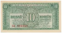 10 Koruna 1950, perforace "S", Hej.86bS3