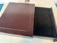 Použité - Dřevěná krabička se šuplíkem + Plato malé 12 Quadrum - fotografie 5