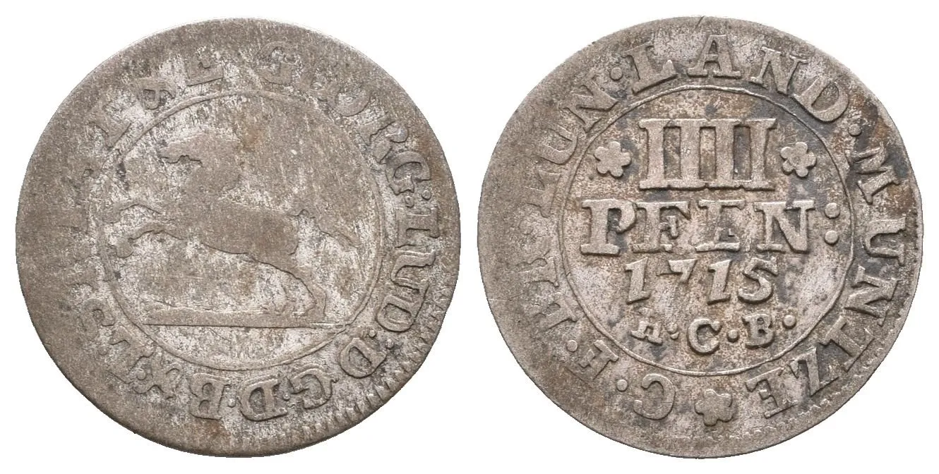 Brunšvick-Hannover, 4 Fenik 1715