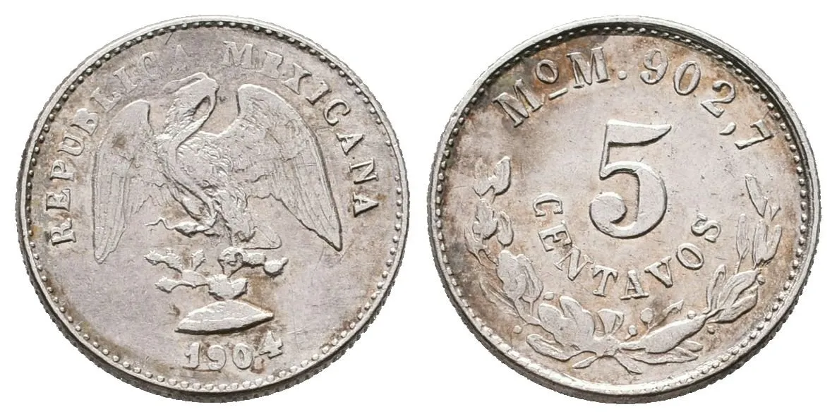 Mexiko, 5 Centavos 1904 MoM