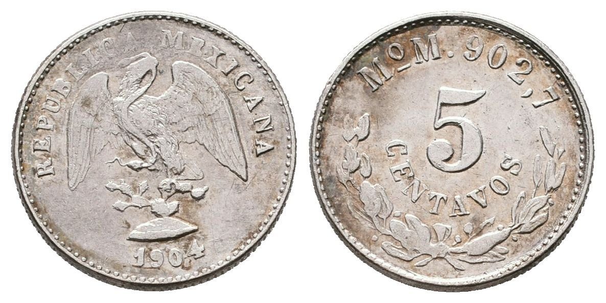 Mexiko, 5 Centavos 1904 MoM