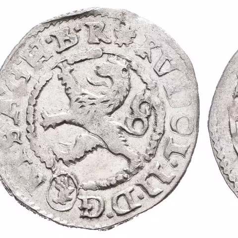 Malý groš 1592, Kutná Hora-Šatný, HN.1b (opis 7a), krásná zachovalost, lesk, lehce ned.
