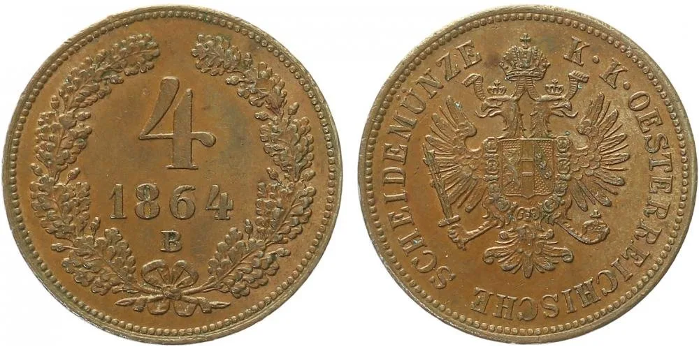Rakouská a spolková měna, 1857 - 1892 — 1