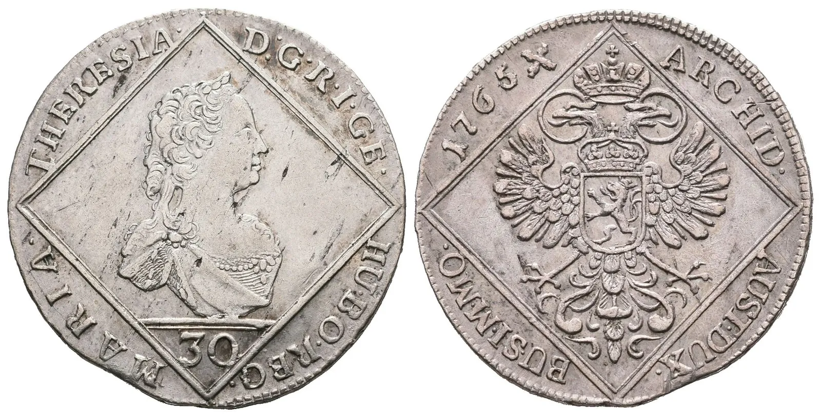 Marie Terezie, 30 Krejcar 1765, Praha