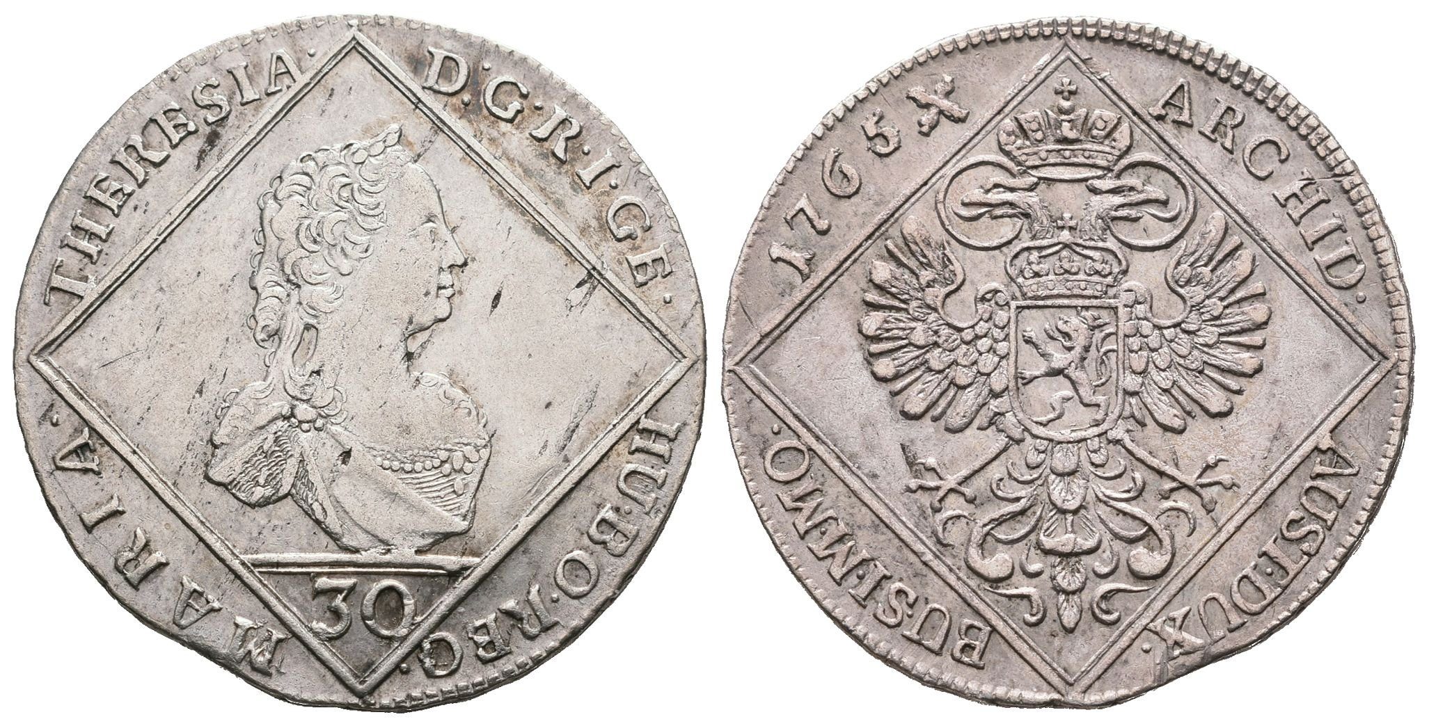 Marie Terezie, 30 Krejcar 1765, Praha