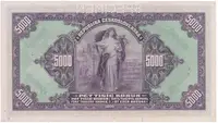 5000 Koruna 1920, série B, SPECIMEN, Hej.17b.S1 - fotografie 2