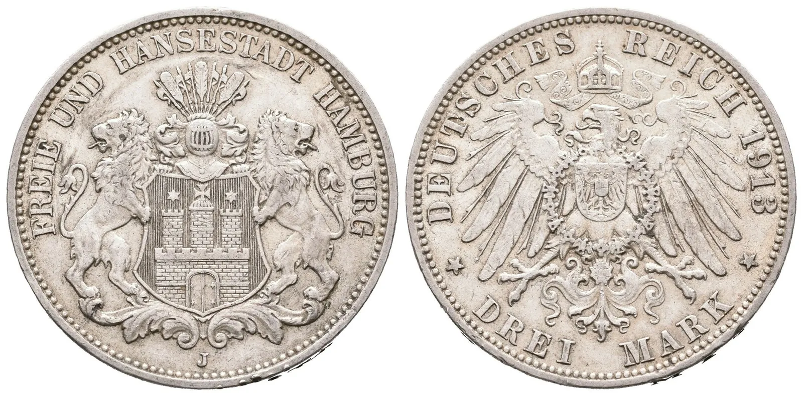 Hamburg, 3 Marka 1913