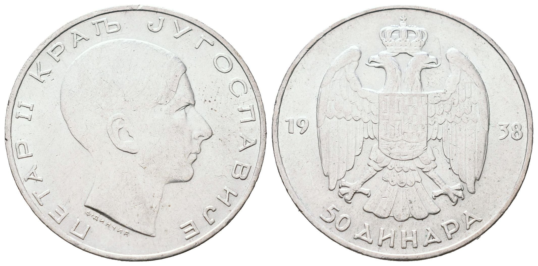 Jugoslávie, 50 Dinar 1938