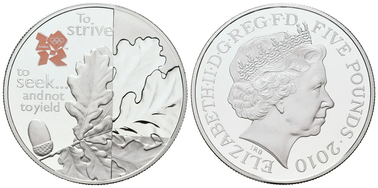 Velká Británie, 5 liber 2010  OH Londýn - Britský dub