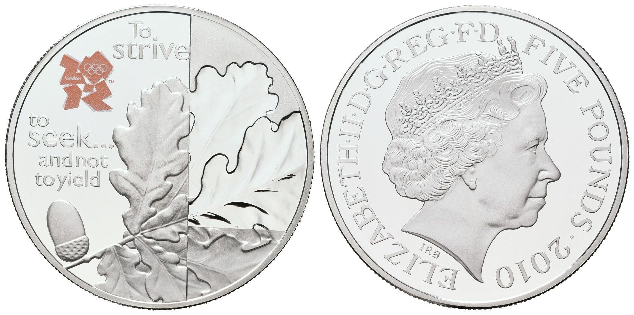 Velká Británie, 5 liber 2010  OH Londýn - Britský dub