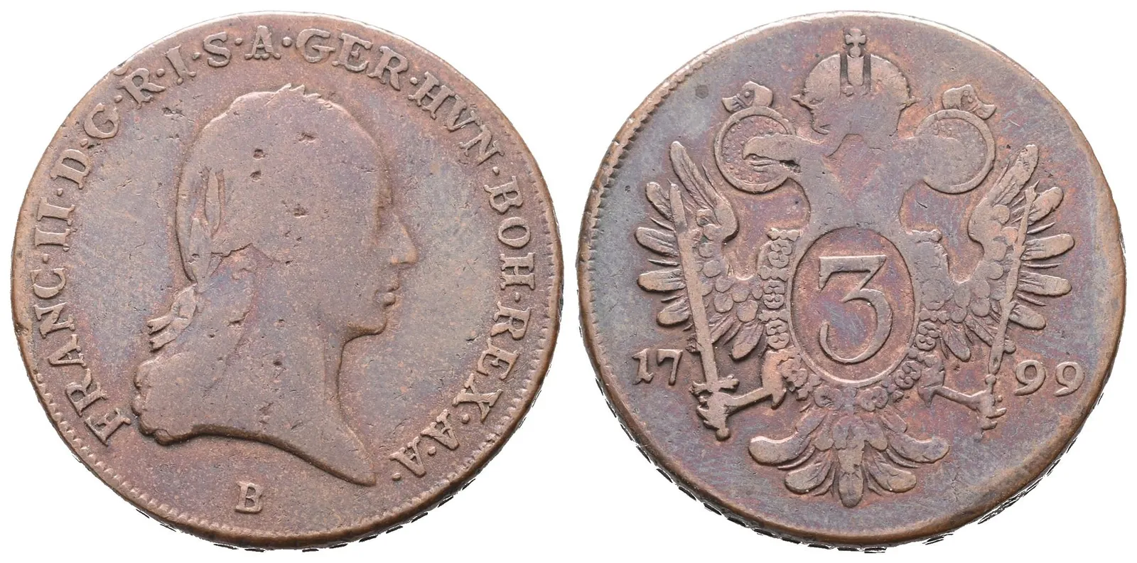 František II., 3 Krejcar 1799 B