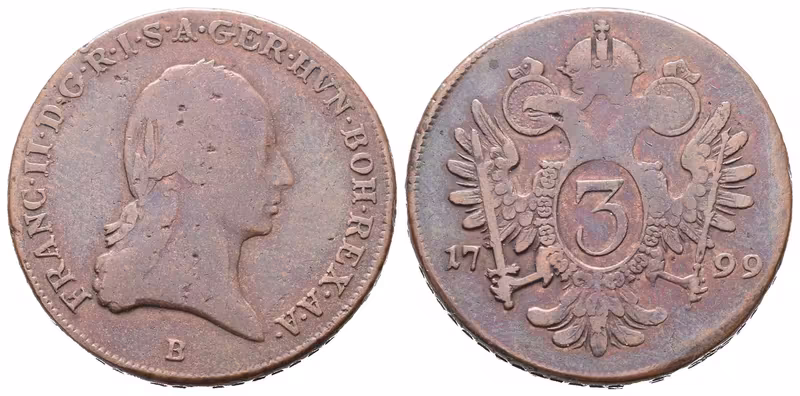 František II., 3 Krejcar 1799 B