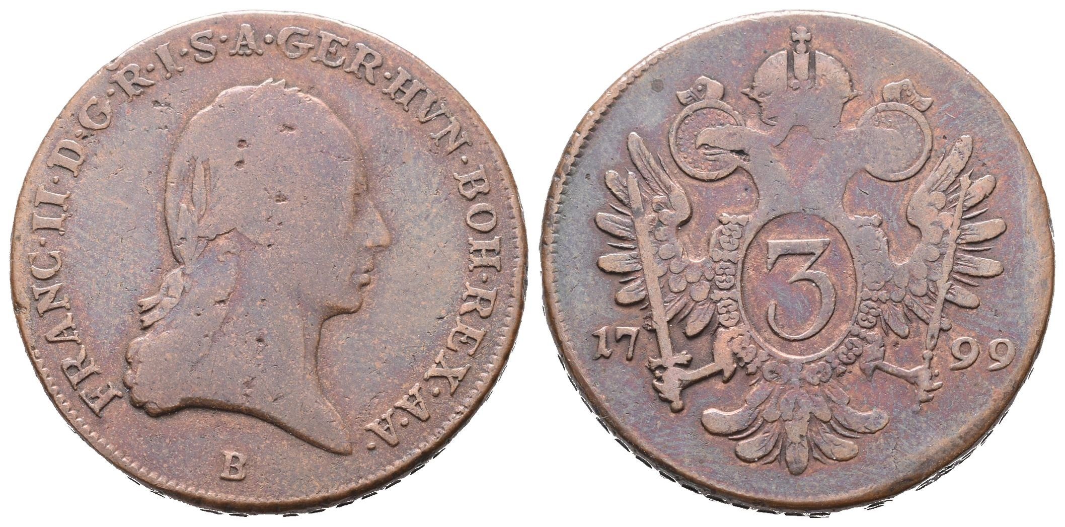 František II., 3 Krejcar 1799 B