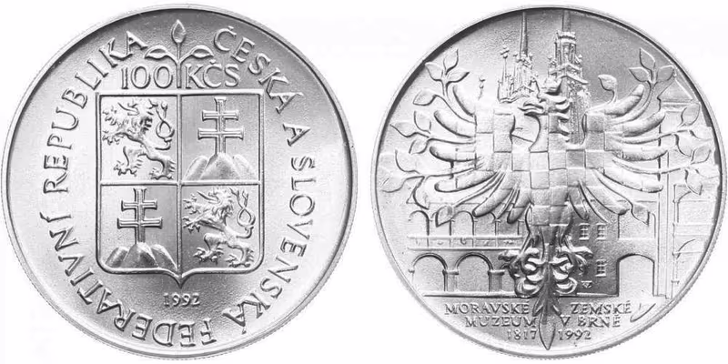 100 Kčs 1992 - Moravské zemské muzeum v Brně