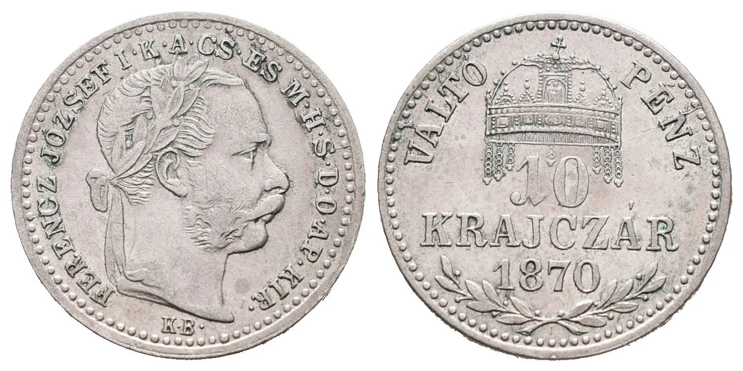 10 Krejcar 1870 KB