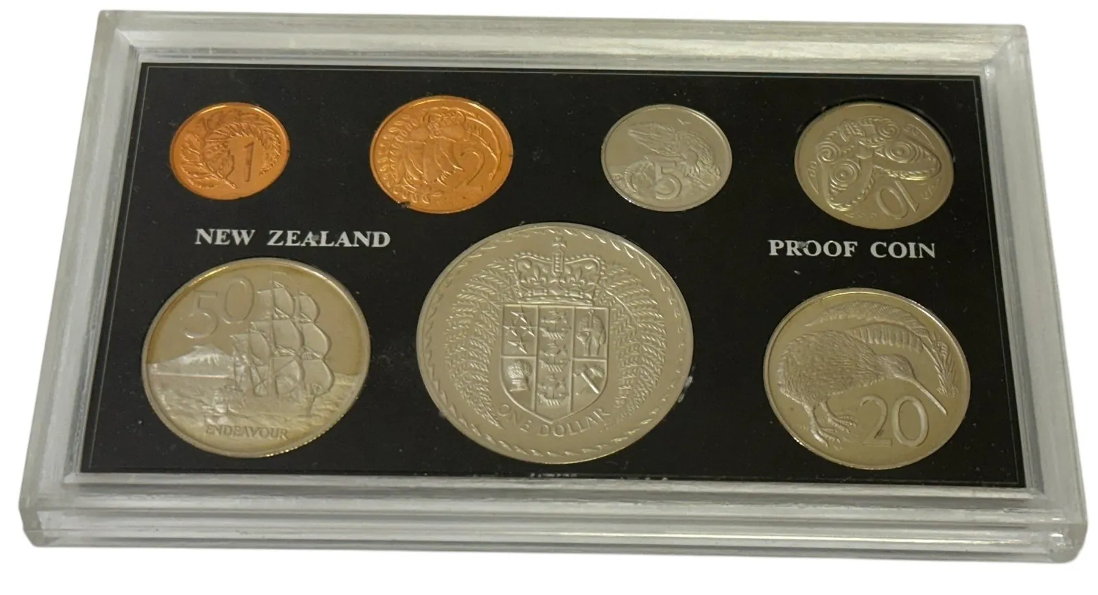 Nový Zéland, Sada oběžných mincí 1975 PROOF