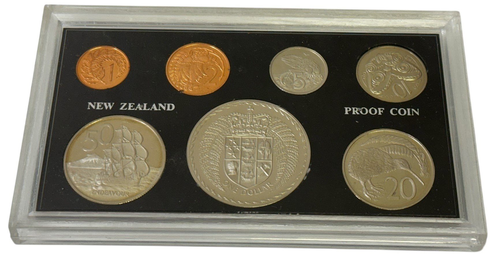 Nový Zéland, Sada oběžných mincí 1975 PROOF