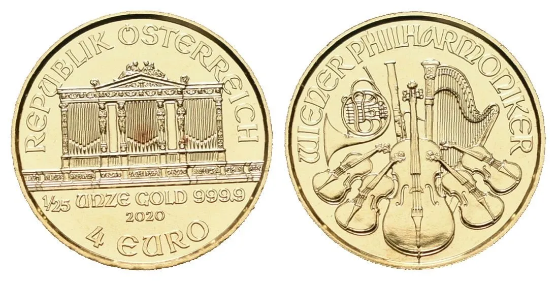 Rakousko, 4 Euro 2020 - Wiener Philharmoniker