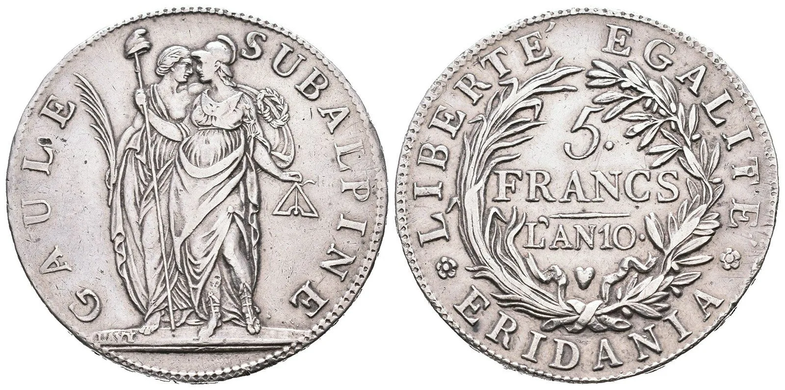 Itálie - Piemont, Subalpinská republika, 1800 - 1801 — 1