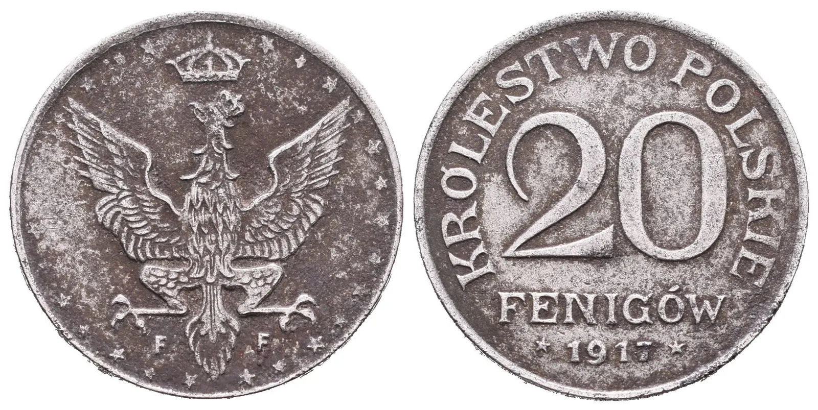 Polsko, 20 Fenig 1917 (Fe)