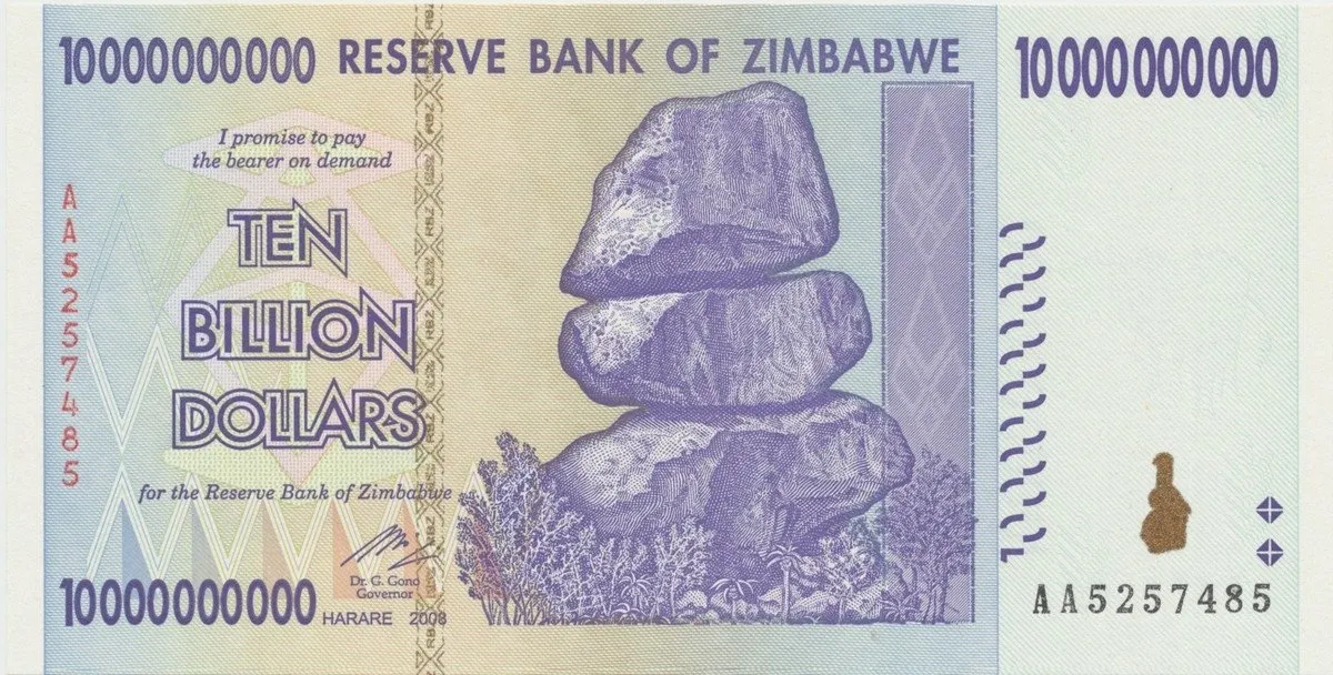 Zimbabwe, 10 Billion Dollars 2008, P.85