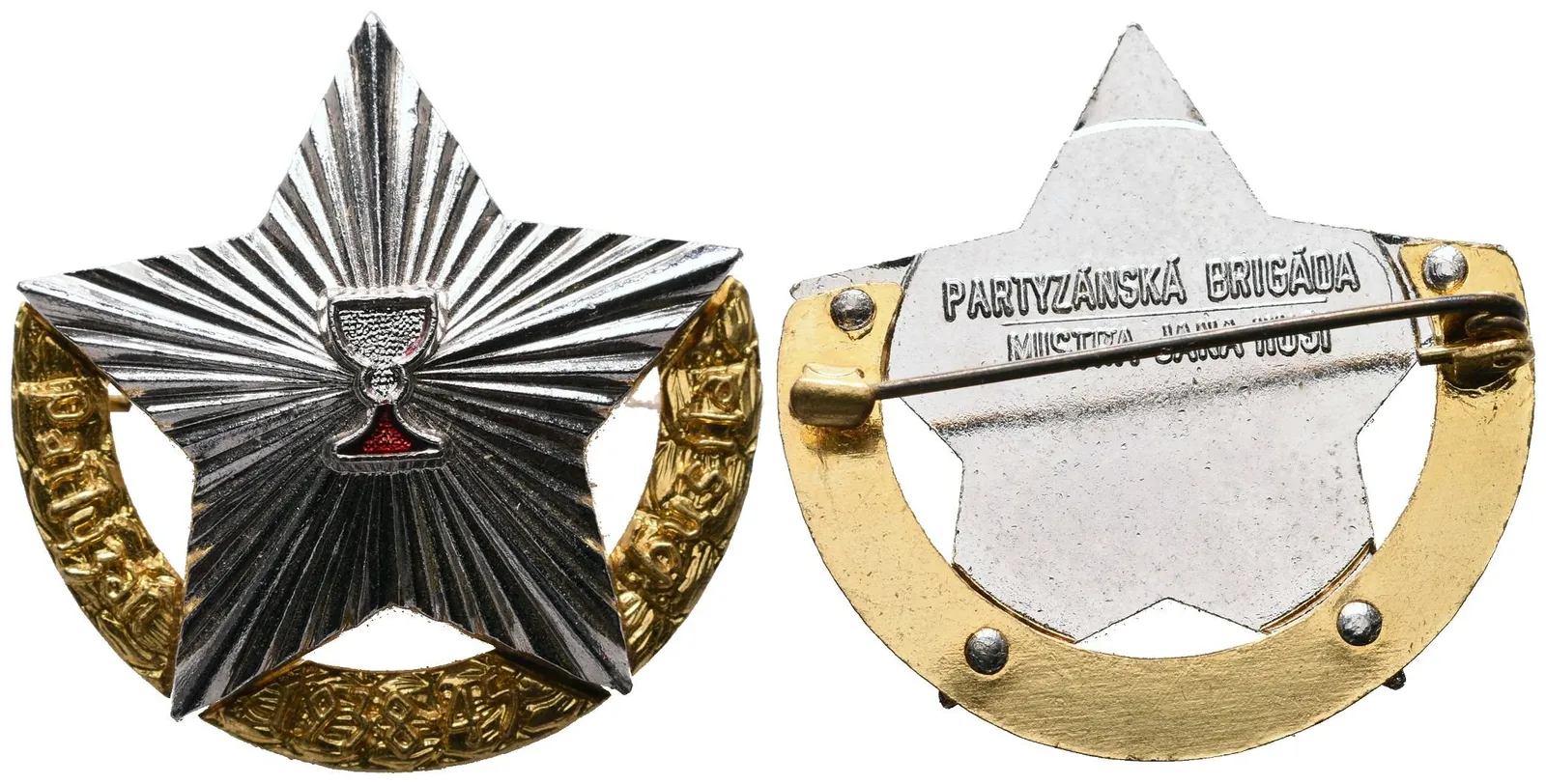 Pamětní odznak partyzánské brigády mistra Jana Husa
