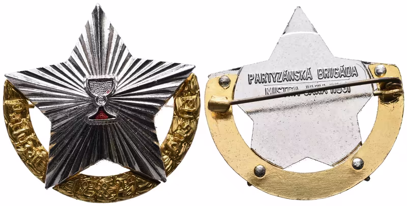 Pamětní odznak partyzánské brigády mistra Jana Husa