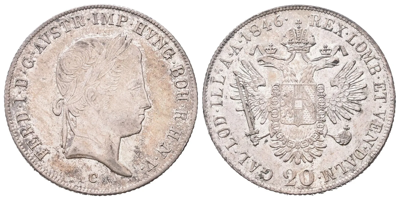 Ferdinand V., 20 Krejcar 1846 C, Praha