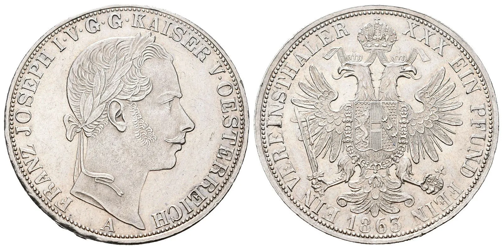 Rakouská a spolková měna, 1857 - 1892 — 1