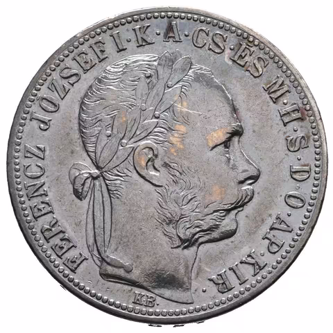 Zlatník 1887 KB, tmavá patina, rysky a drobné hranky