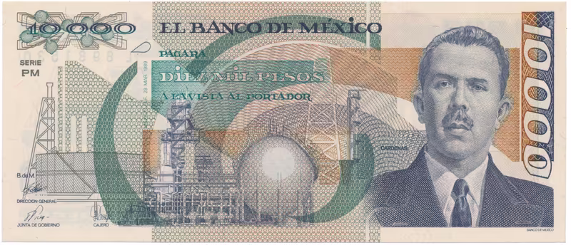 Mexiko, 10.000 Pesos 1989, P.90c