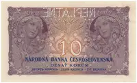 10 Koruna 1927, série N, NEPLATNÉ, Hej.22b.S2 - fotografie 2