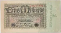 Německo, 1 Milliarde Mark 1923, Ro.111a