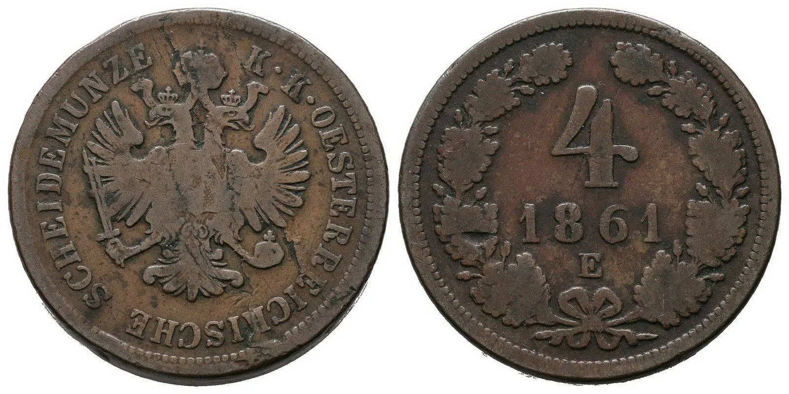Rakouská a spolková měna, 1857 - 1892 — 1