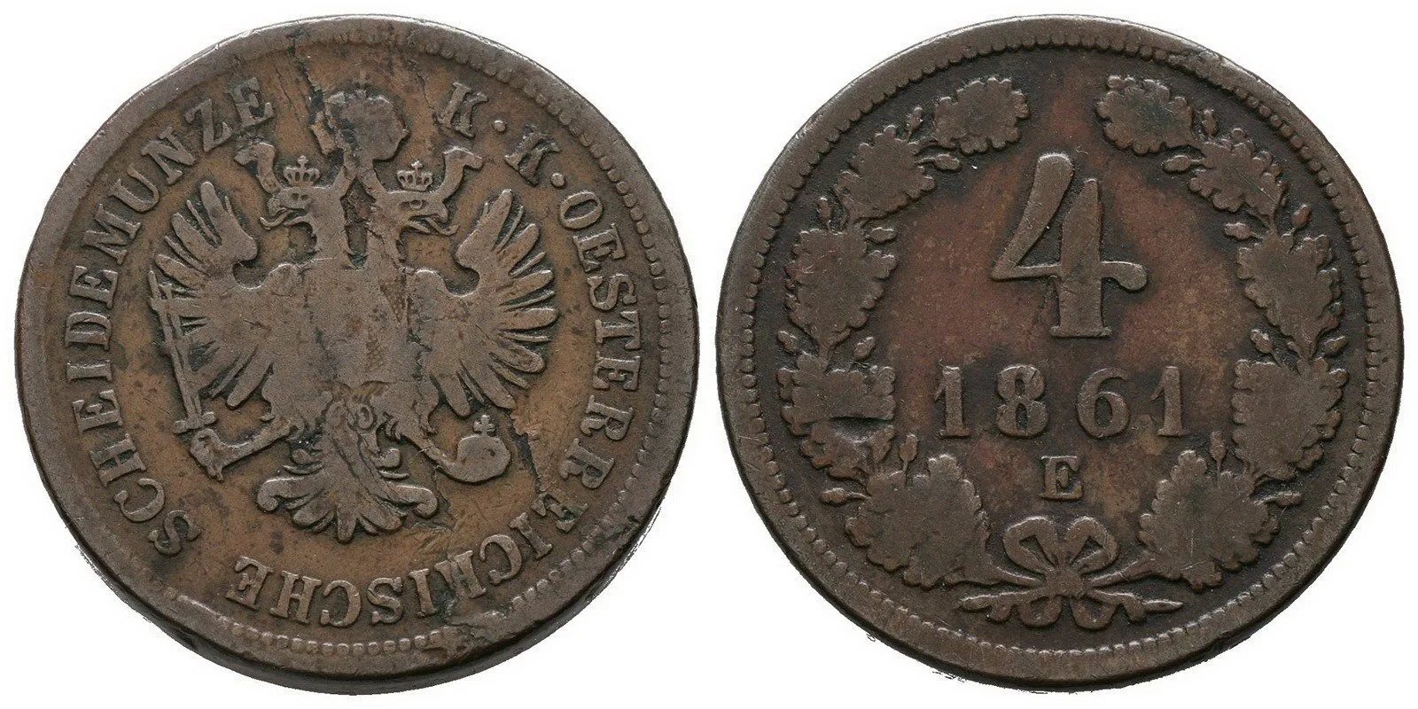 Rakouská a spolková měna, 1857 - 1892 — 1