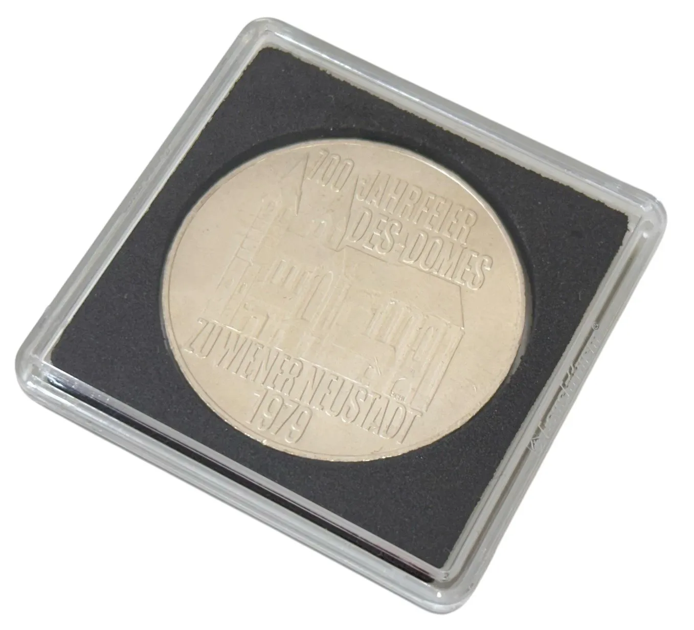 38 mm - Plastová kapsle/bublinka na mince QUADRUM - 1 kus