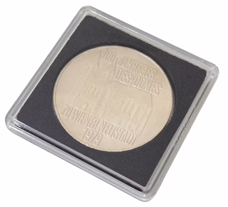38 mm - Plastová kapsle/bublinka na mince QUADRUM - 1 kus