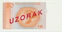 Bosna a Hercegovina, 10 Konvert. Marka (1998), anulát - SPECIMEN, P.64s - fotografie 2